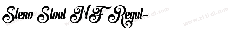 Steno Stout NF Regul字体转换 Steno Stout NF Regul字体转换